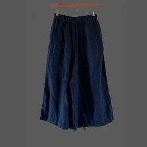 notPERFECTLINEN Midi Linen Wide Leg Pants